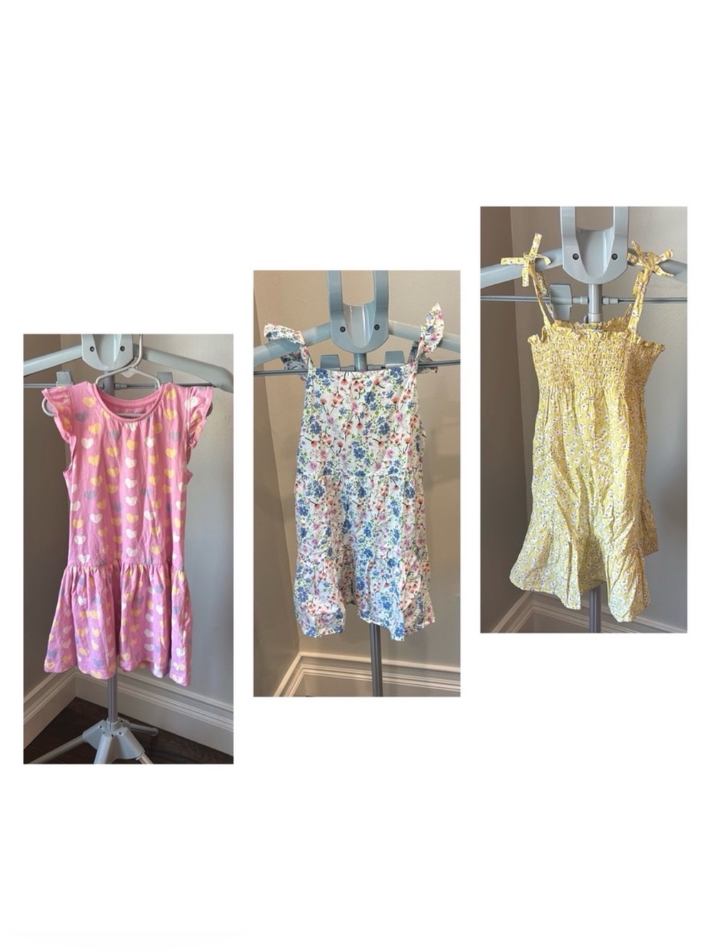 Three Girls Primark Floral Sleeveless Dress, size 4-5 years